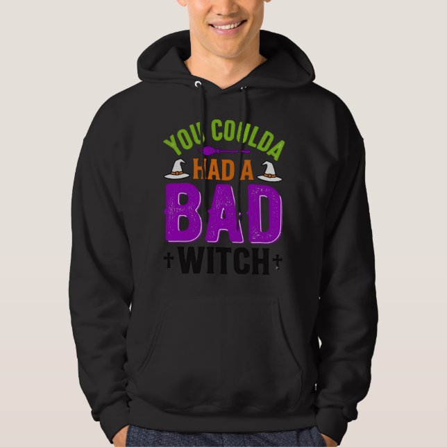 Veste À Capuche Citation drôle de sorcière méchante Halloween Desi (Devant)