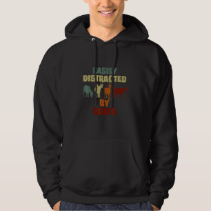 Veste À Capuche Citation Est Facilement Distrait Par Les Chèvres