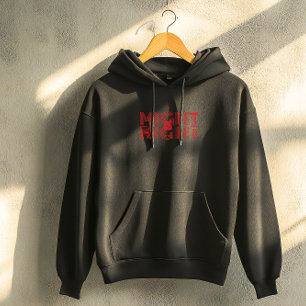 Veste À Capuche Citation inspirante en typographie noire droite 