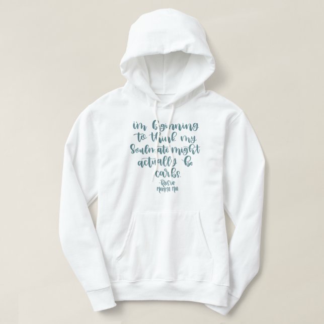 Veste À Capuche Citation Mamma Mia (Design devant)