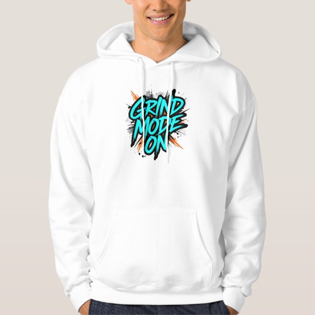 Veste À Capuche Citation motivationnelle "Mode Broyeur Activé" (Devant)