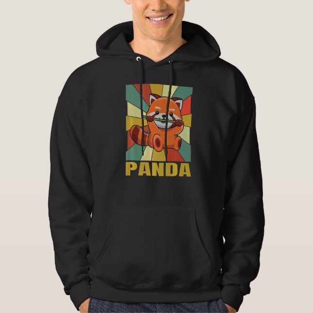 Veste À Capuche Citation Panda Pour Un Expert Panda Rouge (Devant)