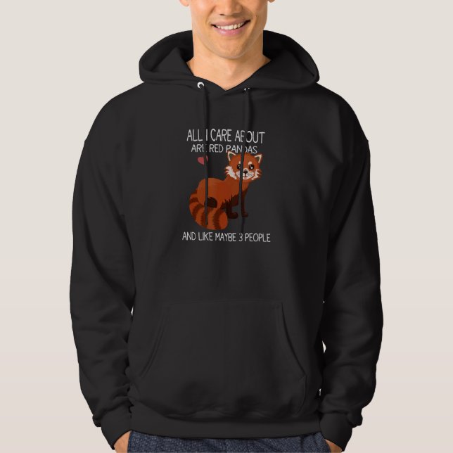 Veste À Capuche Citation Red Panda mignonne Cool Red Panda (Devant)