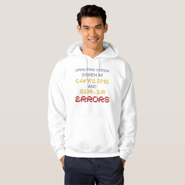 Veste À Capuche Citations de programmeur drôle et erreurs de serve (Devant entier)