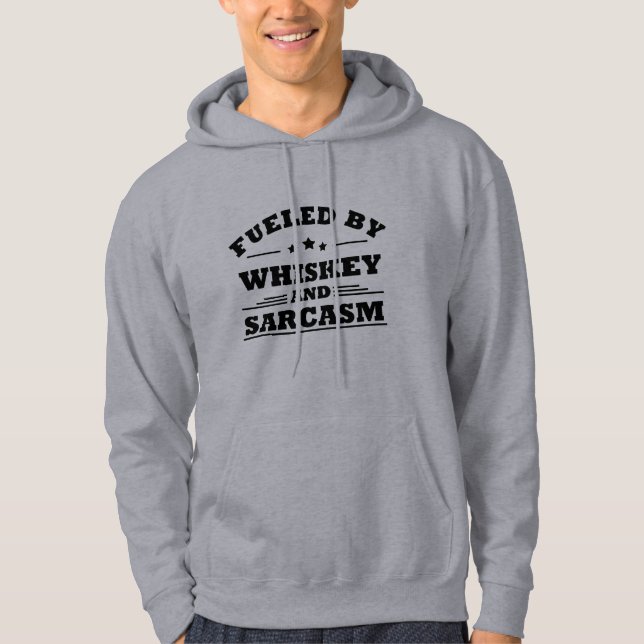 Veste À Capuche Citations drôles de whisky à boire (Devant)