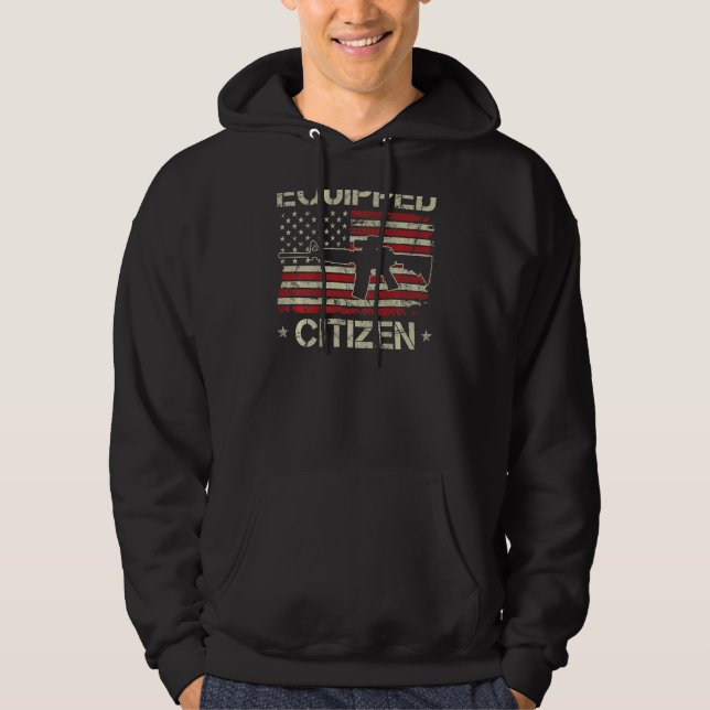 Veste À Capuche Citizen équipé - 2e amendement Pro Gun USA AR15 (Devant)