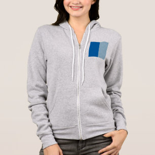 Veste À Capuche Citronnade Bleu Électrique et Duo Ton Aquamarine