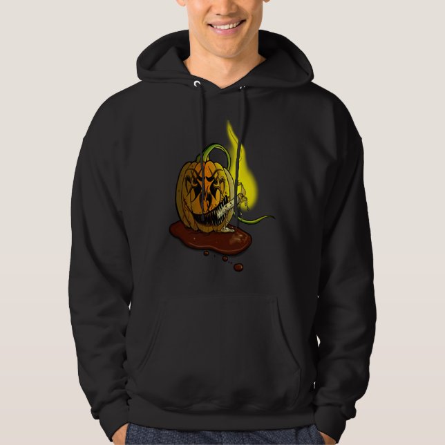 Veste À Capuche Citrouille méchant (Devant)