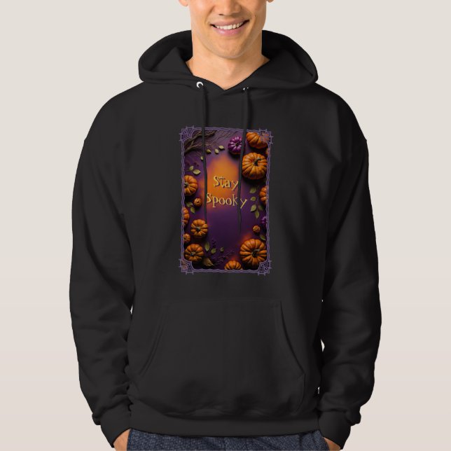 Veste À Capuche Citrouilles d'Halloween (Devant)