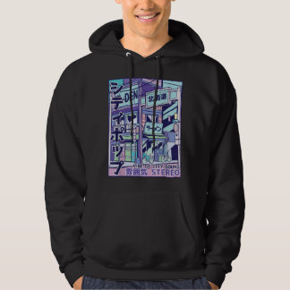 Veste À Capuche City Pop esthétique Vaporwave Style 80s Japonais A
