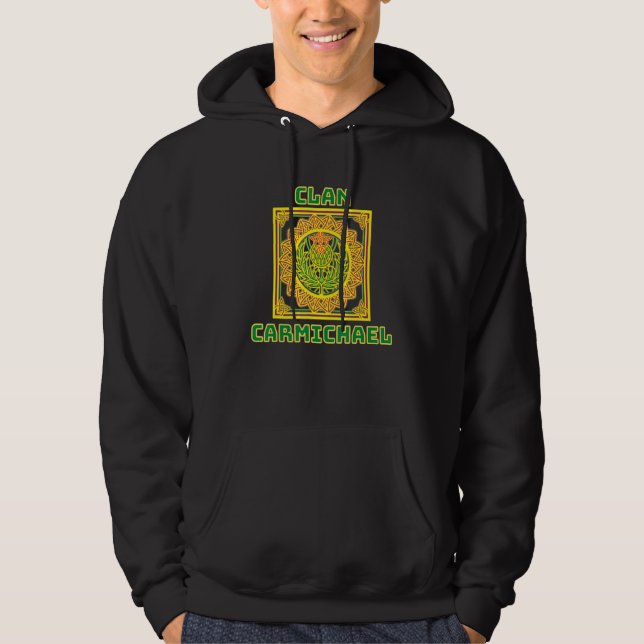 Veste À Capuche Clan Carmichael Scottish Celtic Thistle (Devant)