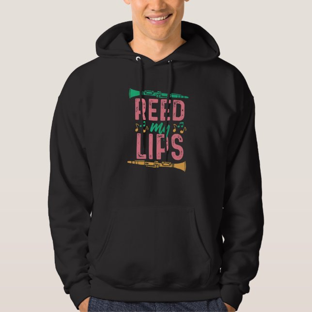 Veste À Capuche Clarinet Reed Mes Lèvres Pour Femmes Et Filles (Devant)