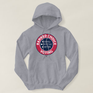 Veste À Capuche Classé Choix Votant sceau circulaire