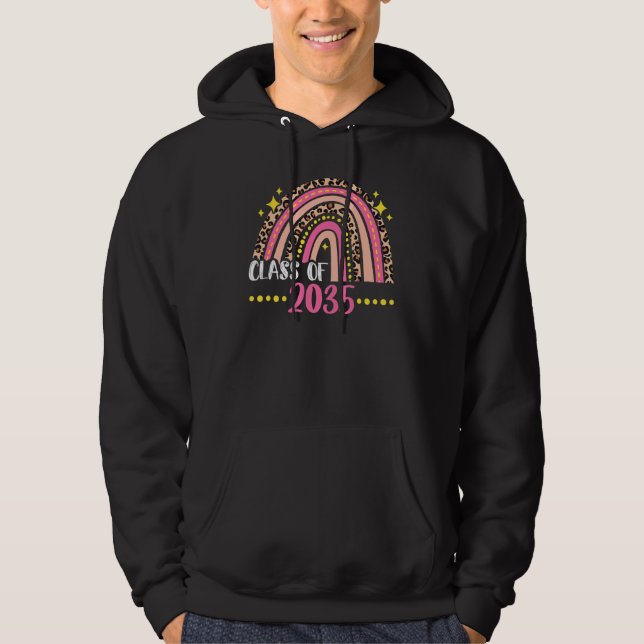 Veste À Capuche Classe De 2035 Pré K Diplôme Préscolaire (Devant)