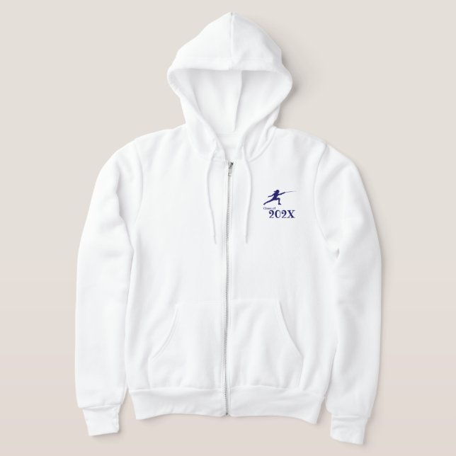 Veste À Capuche Classe De 20 ? ? Équipe d'escrime (Poser)