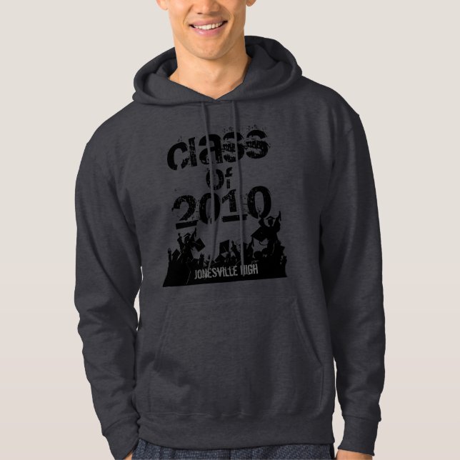 Veste À Capuche Classe de T-shirt Graduation 2010 (Devant)