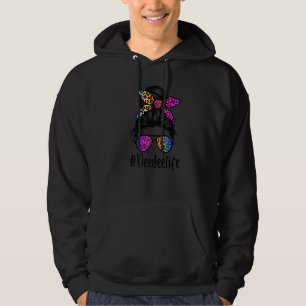 Veste À Capuche Classy Deedee life Messy Bun Rainbow Leopard Mothe