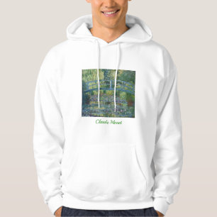 Veste À Capuche Claude Monet - Eau Lily étang, Harmonie verte
