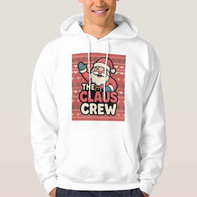 Veste À Capuche claus drôle la crew (Devant)
