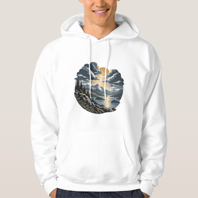 Veste À Capuche Cloudbreak | Sweatshirt Nature Moderne (Devant)
