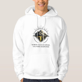 Veste À Capuche Clouds & Thunder – Inspirational Storm Logo