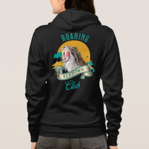Veste À Capuche Club du coucher de soleil rugissant du tigre à den