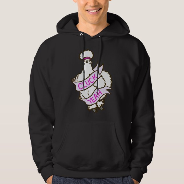 Veste À Capuche Cluck Ouais Silkie Poulet (Devant)