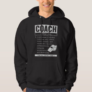 Veste À Capuche Coach Définition Jeux de sport Trainer Coaching Fu