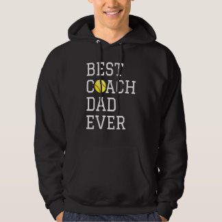 Veste À Capuche Coaching Best Softball Coach Dad Ever Father Day