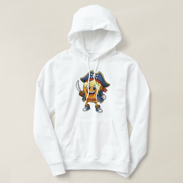 Veste À Capuche CobyBiscuit Édition Pirate par MiniSnackWorld (Design devant)
