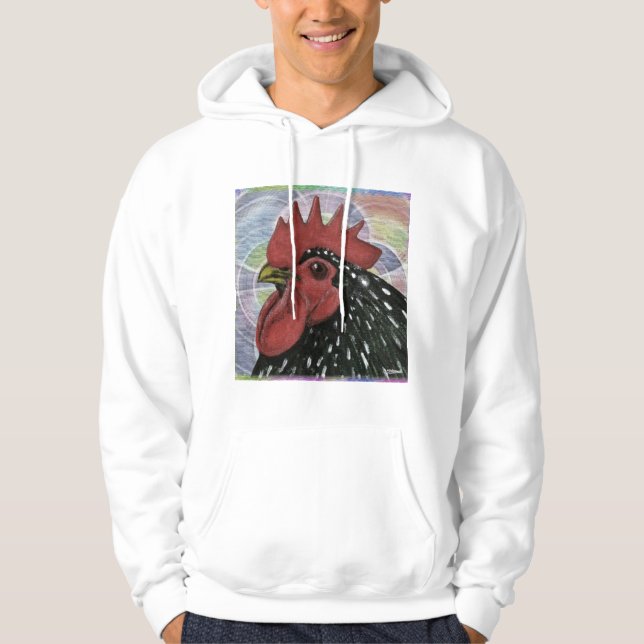 Veste À Capuche Cochin : Tête de coq décorative (Devant)