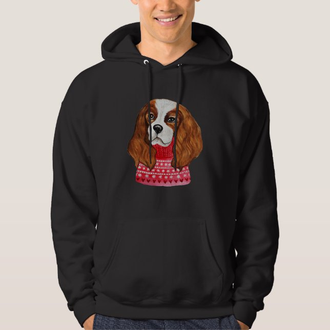 Veste À Capuche Cocker Spaniel Ugly Christmas Sweater Cocker Spani (Devant)