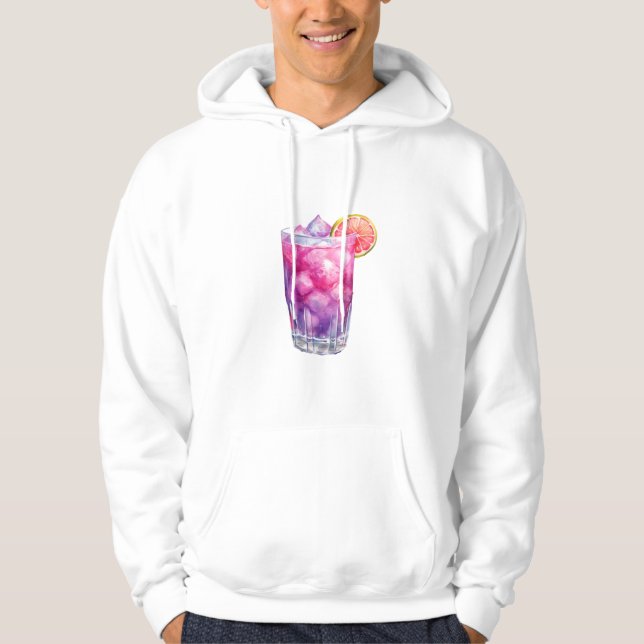 Veste À Capuche Cocktail Citronade Rose (Devant)