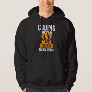 Veste À Capuche Codage Alimenté Par Energy Drinks Code Coder Progr