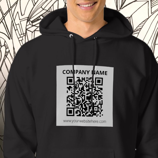 Veste À Capuche Code QR modifiable et conception simple personnali (Créateur téléchargé)