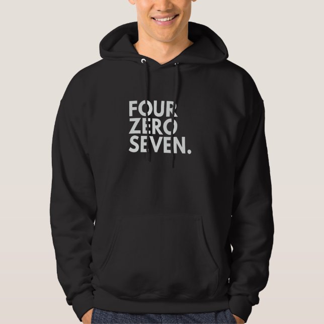 Veste À Capuche Code régional 407 Orlando FL Floride U (Devant)