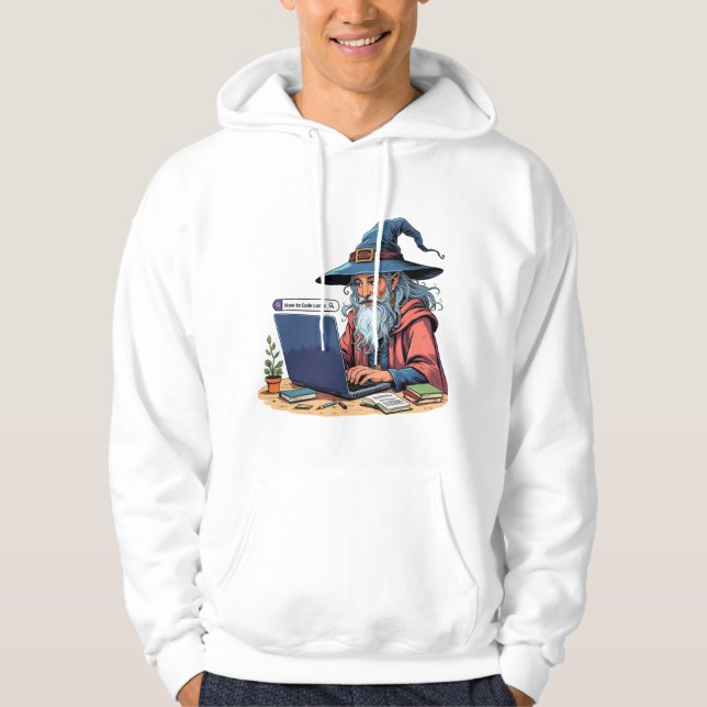 Veste À Capuche Coder T-Shirt - Mon code est 99% Google (Devant)