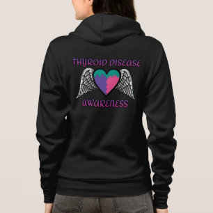 Veste À Capuche Coeur/ailes...Maladie thyroïde