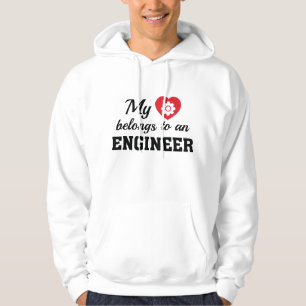 Veste À Capuche Cœur Appartient Ingénieur