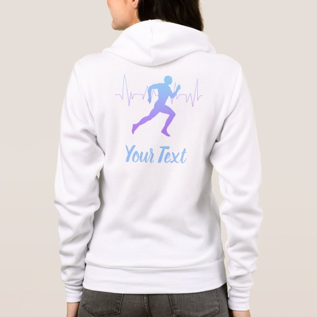 Veste À Capuche Coeur Beat Runner Personnalisé (Dos)