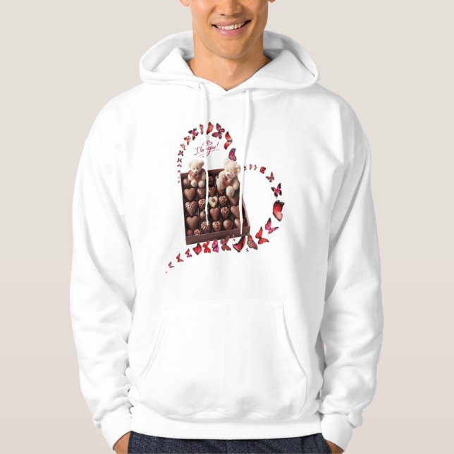 Veste À Capuche Cœur d'amour  (Devant)