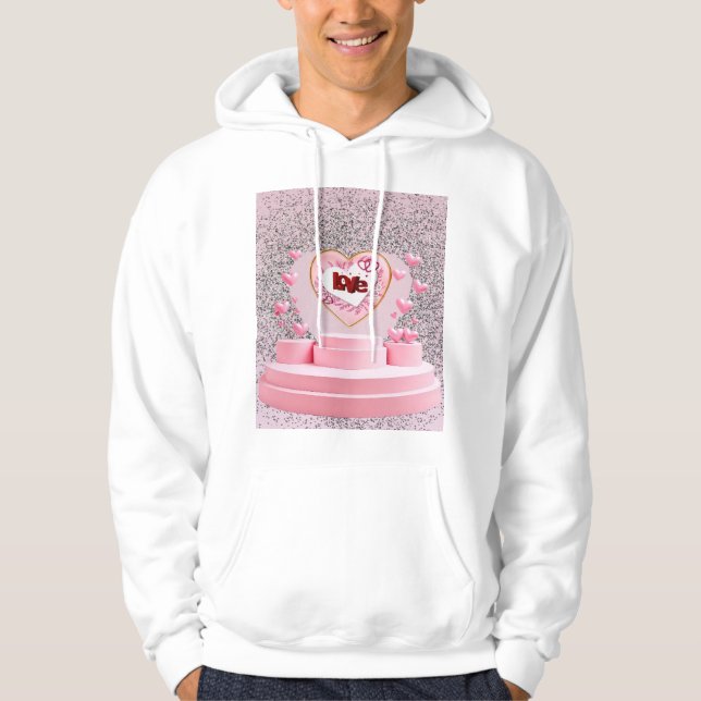 Veste À Capuche Coeur d'amour (Devant)