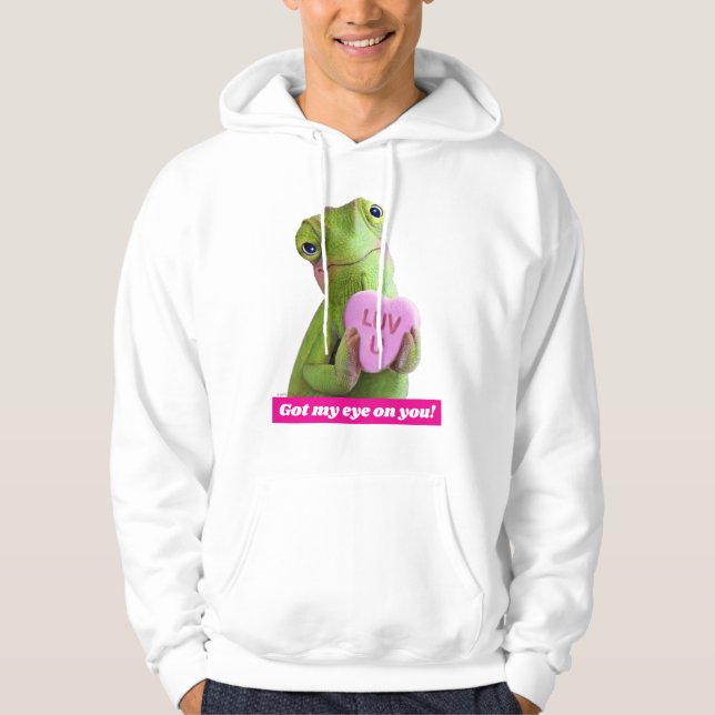 Veste À Capuche Cœur de Caméléon (Amour de toi) (Devant)