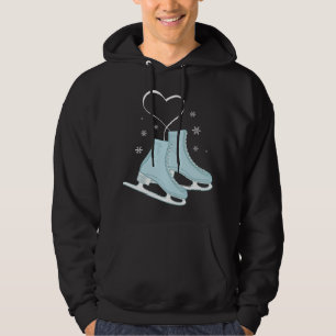Veste À Capuche Cœur de patinage artistique - Cadeau d'amour de pa