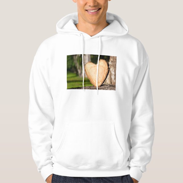 Veste À Capuche coeur en bois (Devant)