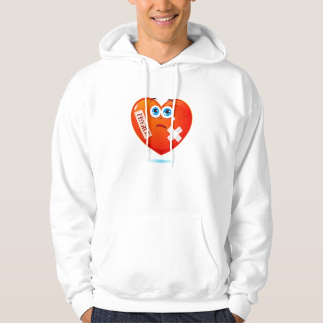 Veste À Capuche Coeur fragile (Devant)