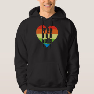 Veste À Capuche Coeur mignon Lgbt Drapeau Sans Papa Ennuis Lgbt Mo
