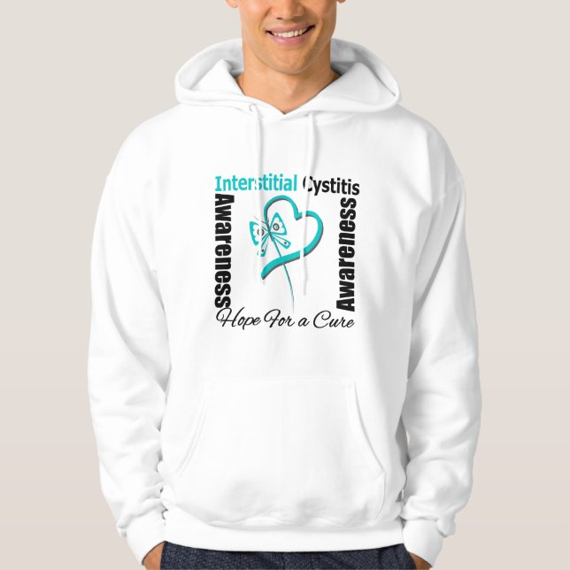 Veste À Capuche Coeur papillon - Cystite interstitielle (Devant)