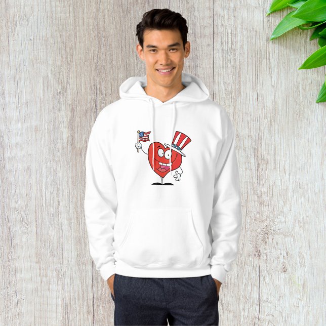 Veste À Capuche Coeur patriotique américain (Créateur téléchargé)