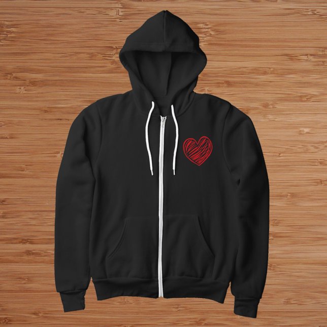 Veste À Capuche Coeur rouge (Créateur téléchargé)